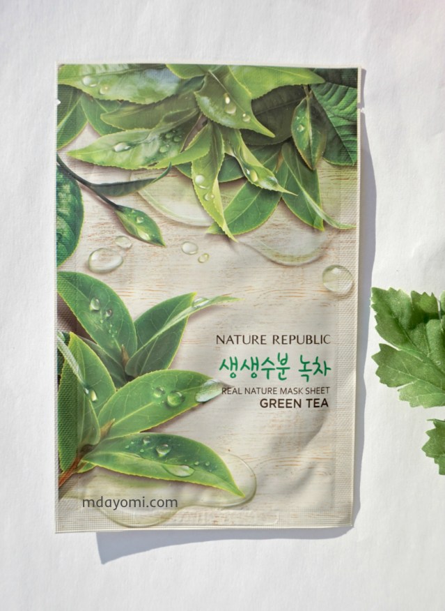 Beauty Review Natur Republic Real Nature Mask Sheet Green Tea